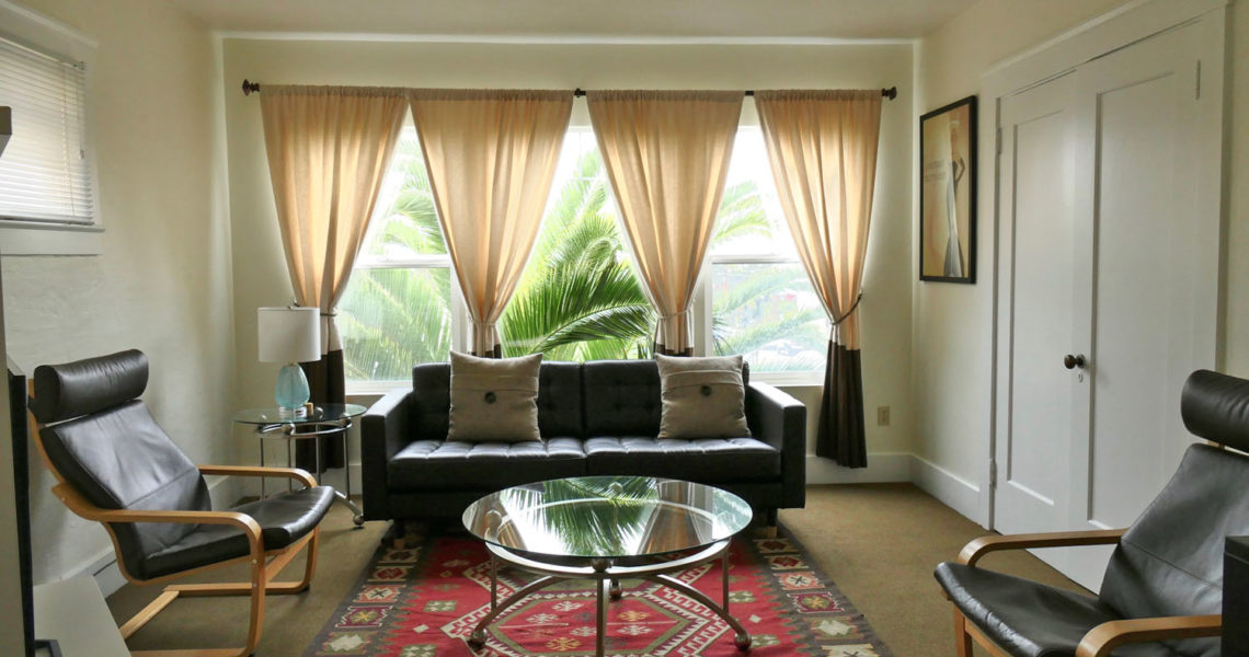 Oxford Property Management, North Berkeley California, #1705 Living room